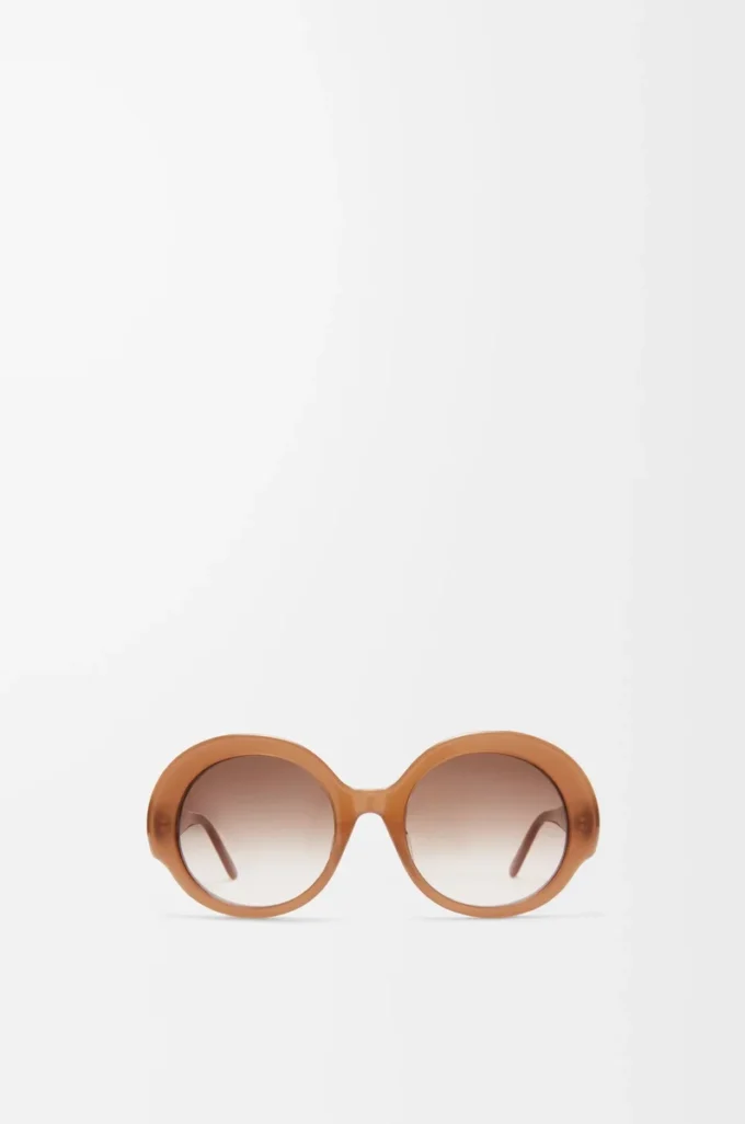 Round Slim sunglasses Light Caramel Round Slim sunglasses Light Caramel