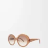 Round Slim sunglasses Light Caramel Round Slim sunglasses Light Caramel