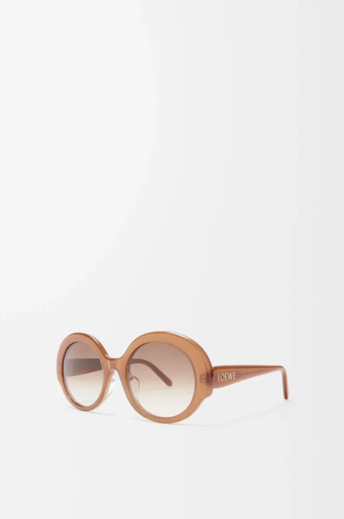 Round Slim sunglasses Light Caramel Round Slim sunglasses Light Caramel
