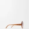Round Slim sunglasses Light Caramel Round Slim sunglasses Light Caramel