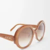 Round Slim sunglasses Light Caramel Round Slim sunglasses Light Caramel