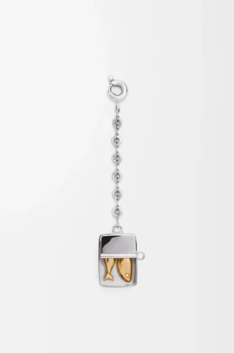 Sardine box charm Silver/Gold