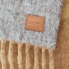 Scarf in alpaca and wool blend Camel/Multicolor