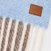 Scarf in alpaca and wool blend Light Blue/Sandstone/Brown