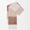 Scarf in alpaca and wool blend Mocha/Beige
