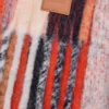 Scarf in alpaca and wool blend Orange/Blue