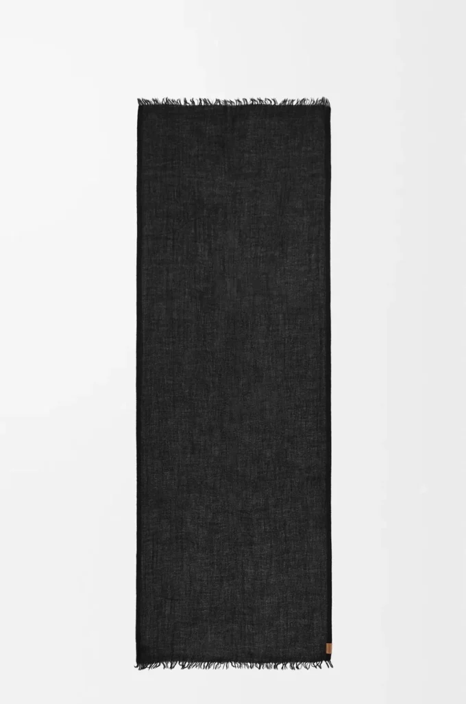 Scarf in cashmere Black