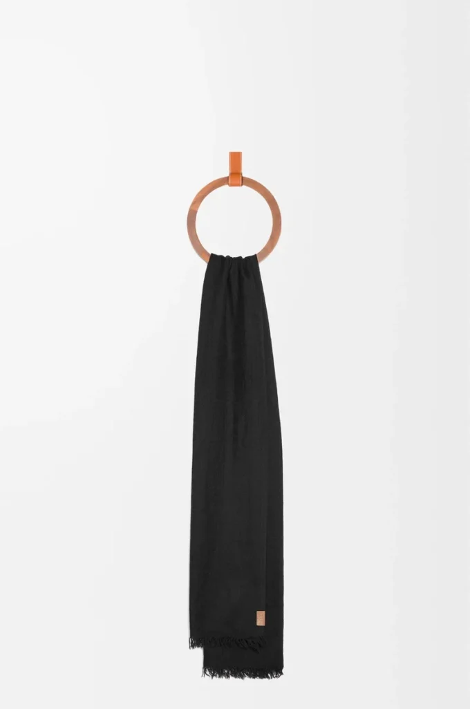 Scarf in cashmere Black