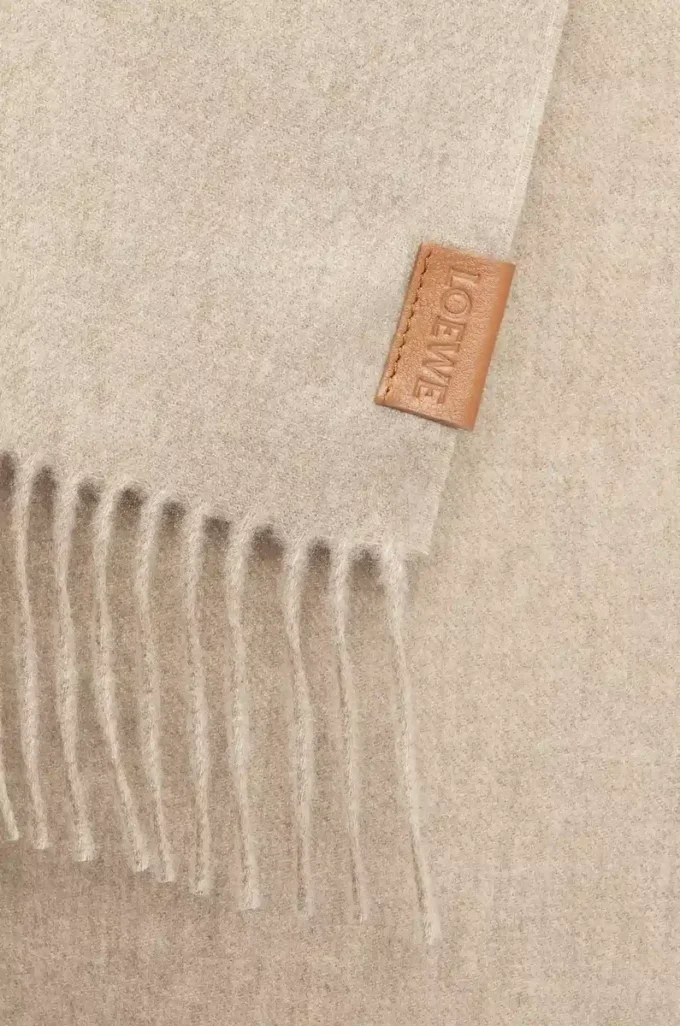 Scarf in cashmere Light Beige