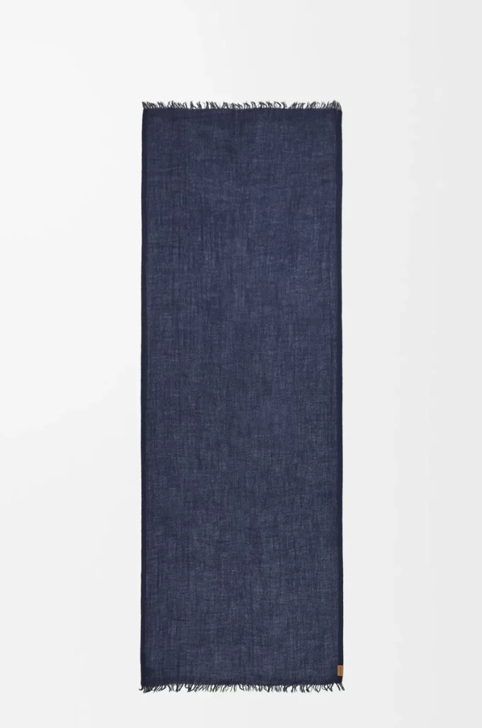 Scarf in cashmere Navy Blue