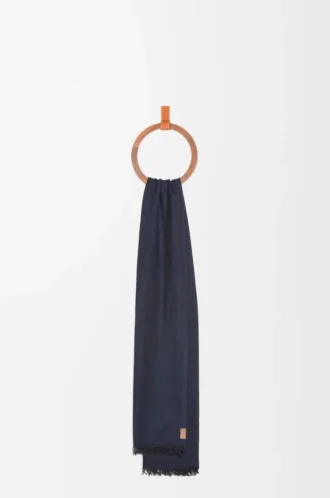 Scarf in cashmere Navy Blue