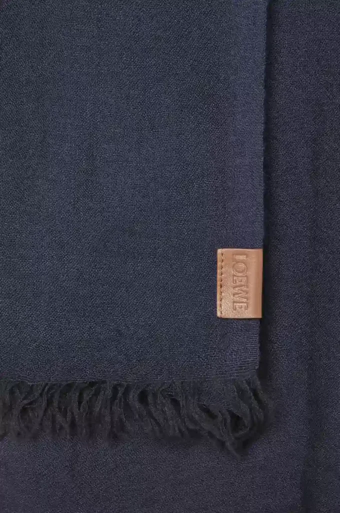 Scarf in cashmere Navy Blue