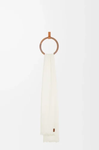 Scarf in cashmere White
