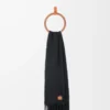 Scarf in mohair and wool blend Black