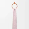 Scarf in silk and wool Icy Pink