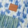 Scarf in wool and alpaca blend Blue/Multicolor Scarf in wool and alpaca blend Blue/Multicolor