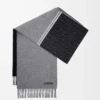 Scarf in wool and cashmere Black/Grey