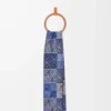 Scarf in wool and cashmere Blue