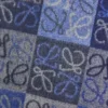 Scarf in wool and cashmere Blue