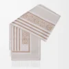 Scarf in wool and cashmere Light Beige