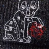 Scarf in wool, silk and alpaca blend Black Melange