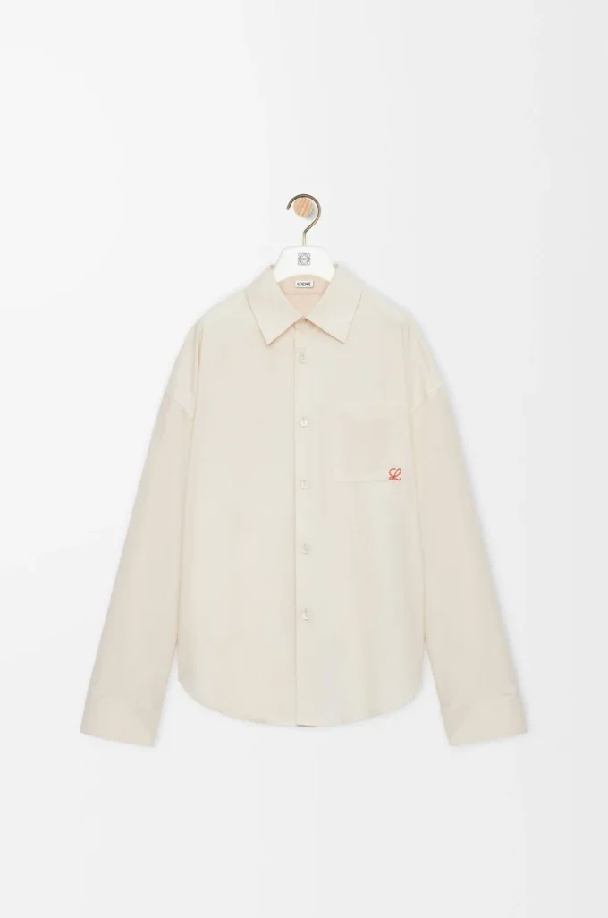 Shirt in cotton Ecru