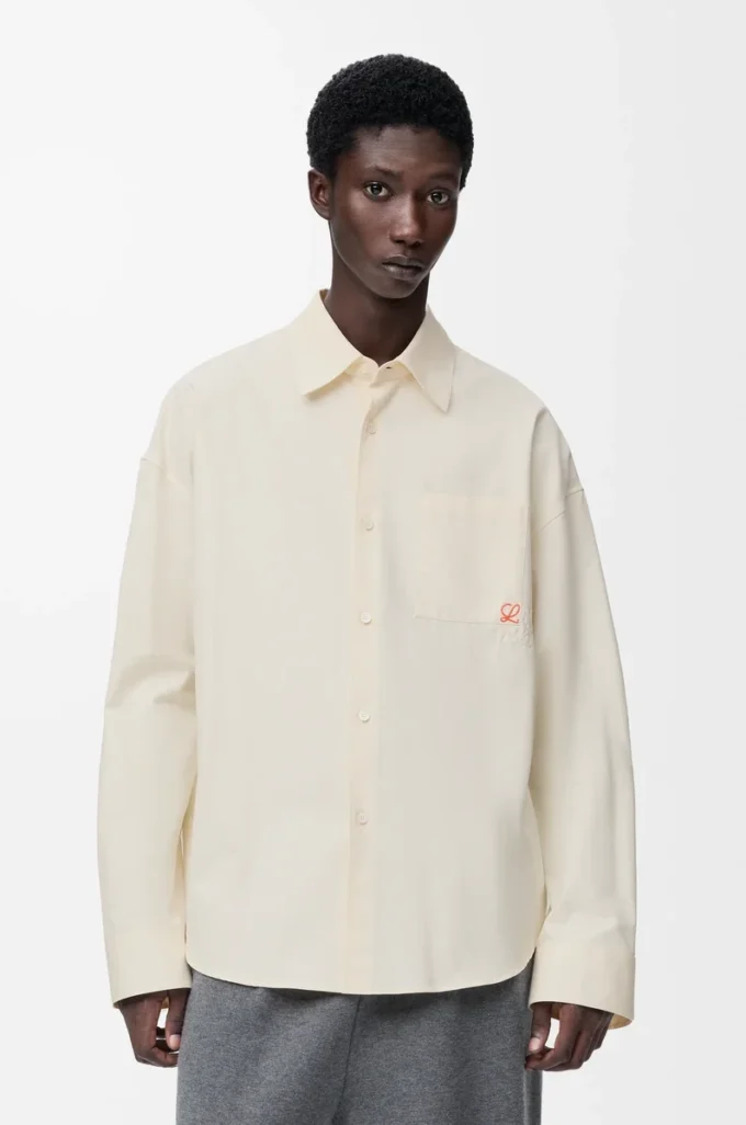 Shirt in cotton Ecru
