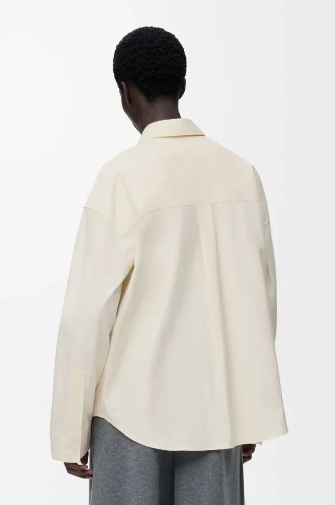 Shirt in cotton Ecru