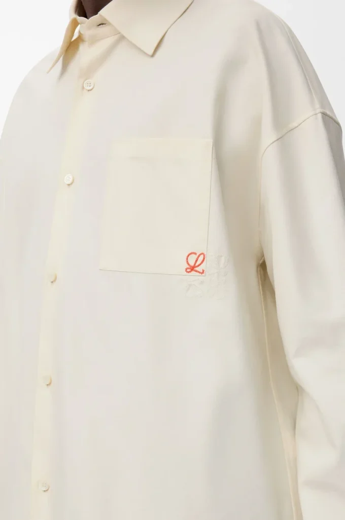 Shirt in cotton Ecru