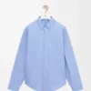 Shirt in cotton Light Blue