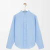 Shirt in cotton Light Blue