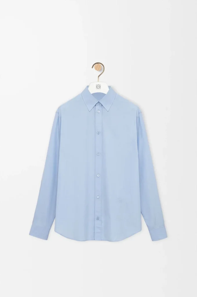 Shirt in cotton Light Blue