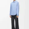 Shirt in cotton Light Blue