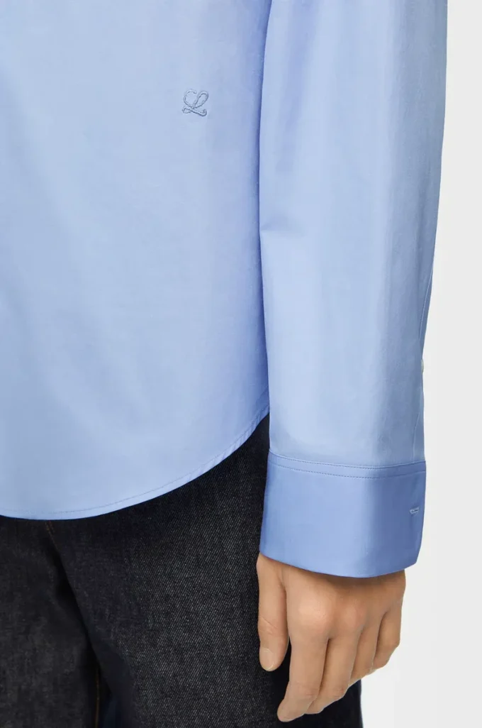 Shirt in cotton Light Blue