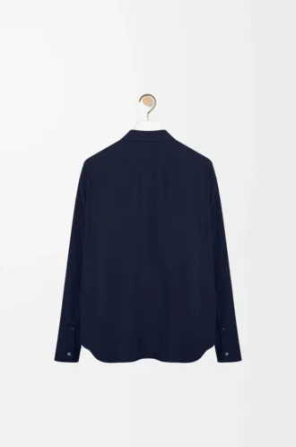 Shirt in cotton Navy Blue