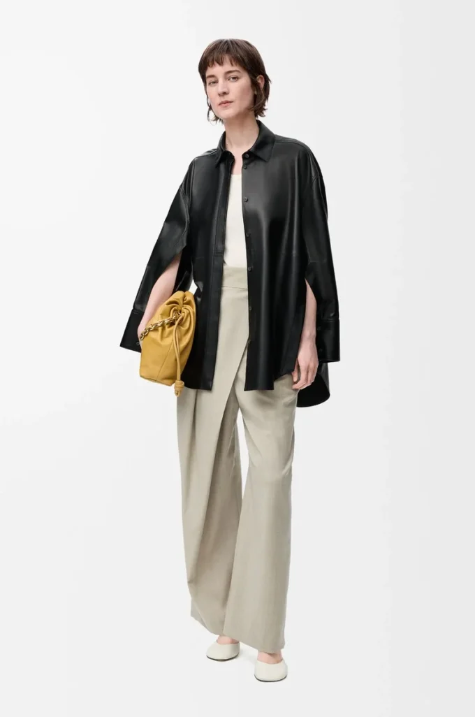 Shirt in nappa lambskin Black Shirt in nappa lambskin Black
