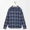 Shirt in wool and cotton Navy Blue Shirt in wool and cotton Navy Blue