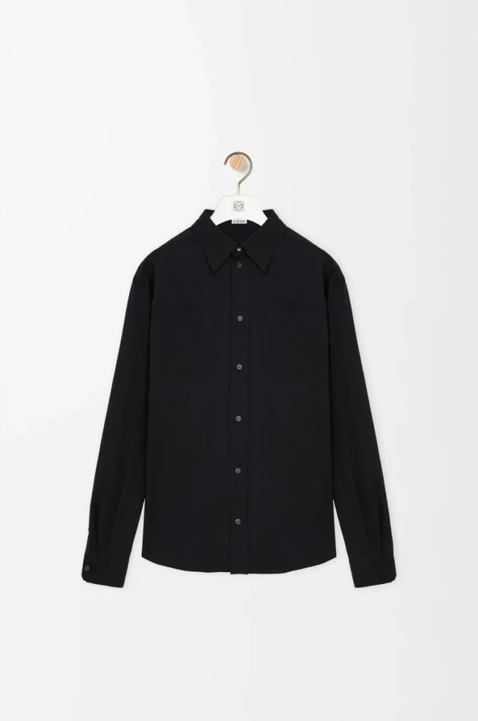 Shirt in wool Black Shirt in wool Black