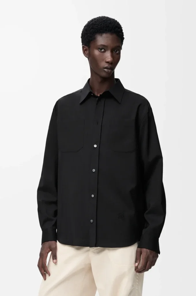Shirt in wool Black Shirt in wool Black