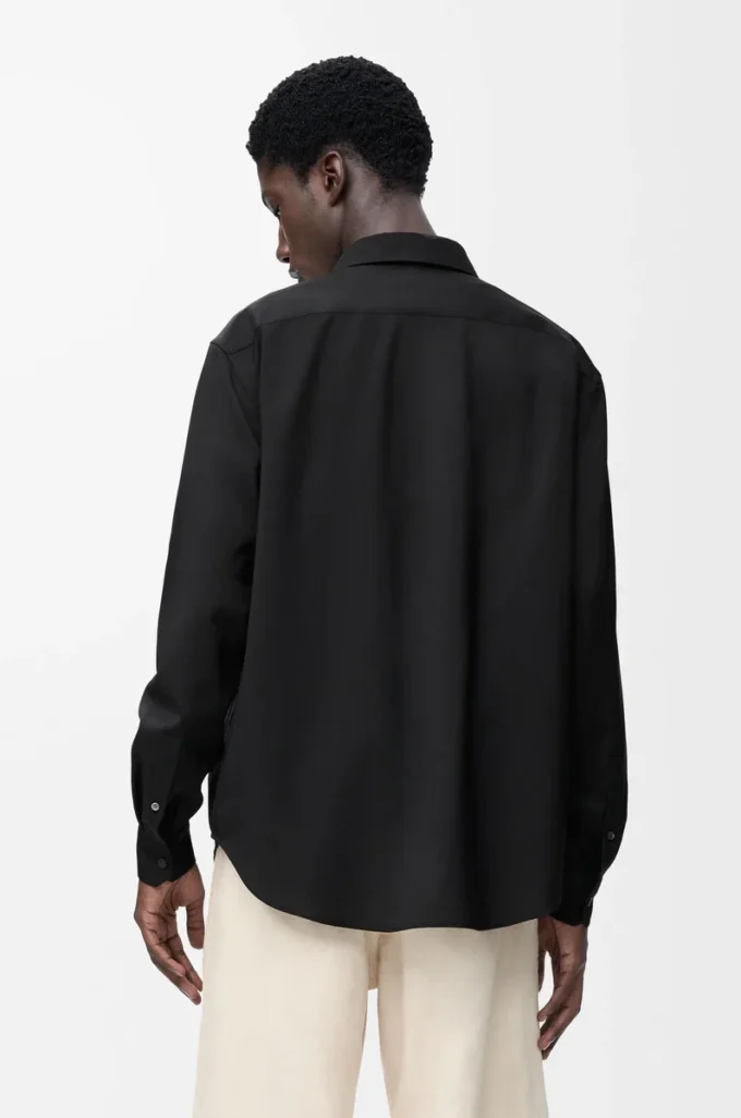 Shirt in wool Black Shirt in wool Black