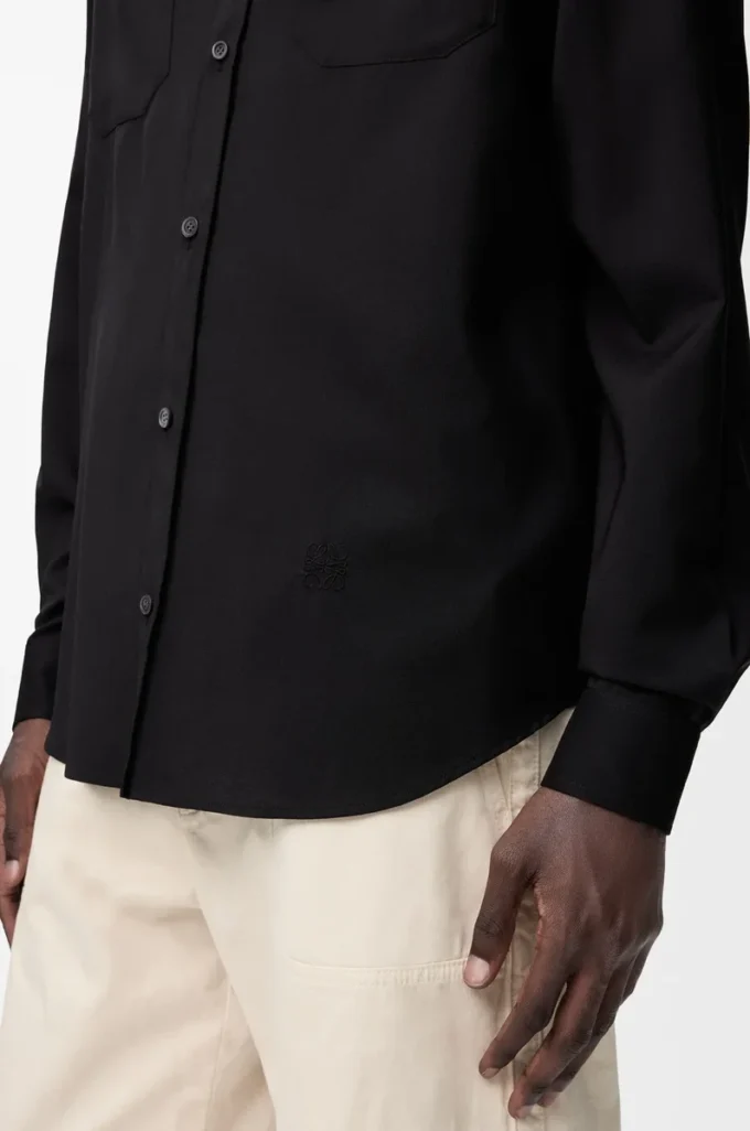 Shirt in wool Black Shirt in wool Black