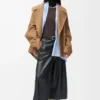 Short coat in wool Camel Short coat in wool Camel