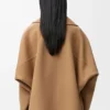 Short coat in wool Camel Short coat in wool Camel