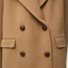 Short coat in wool Camel Short coat in wool Camel