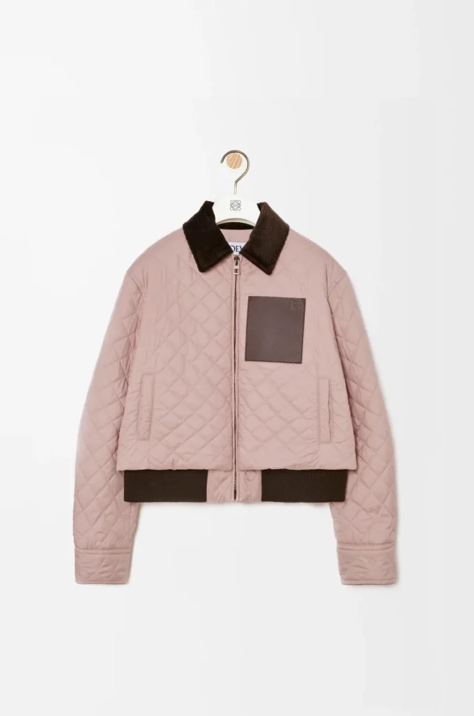 Short jacket in technical fabric Light Pink Short jacket in technical fabric Light Pink