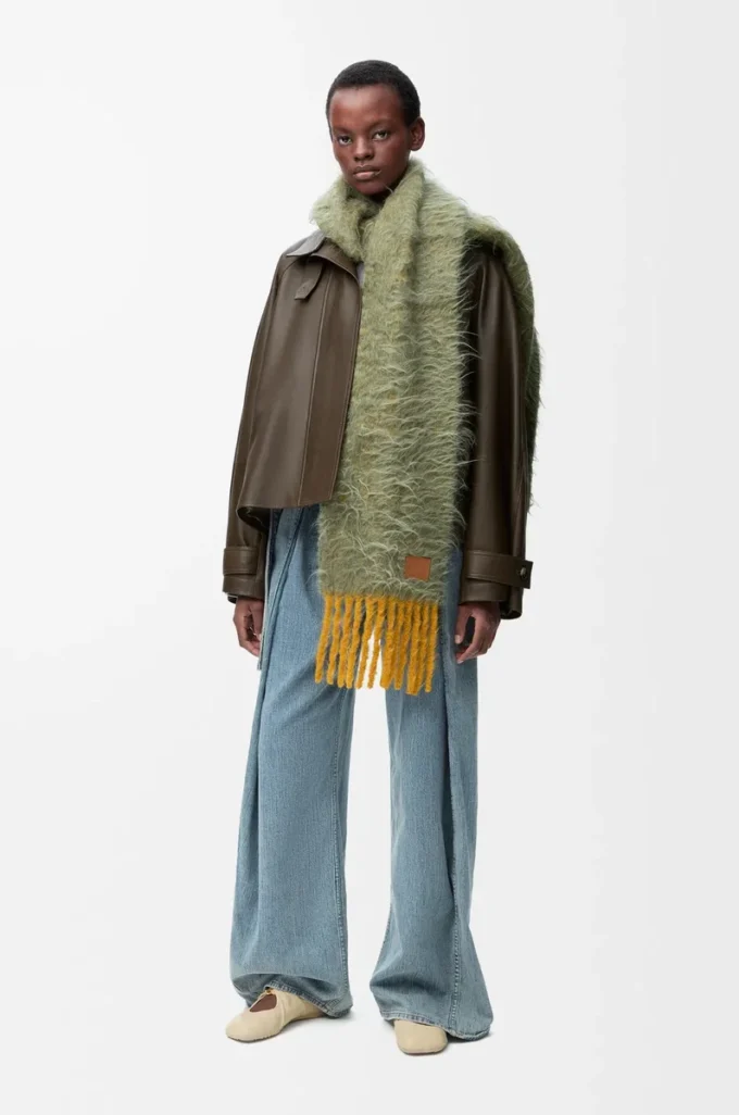 Short parka in nappa calfskin Dark Green Short parka in nappa calfskin Dark Green