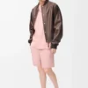 Short sleeve shirt in wool Coral Short sleeve shirt in wool Coral