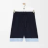 Shorts in cotton Dark Navy/Light Blue
