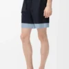 Shorts in cotton Dark Navy/Light Blue