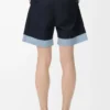 Shorts in cotton Dark Navy/Light Blue